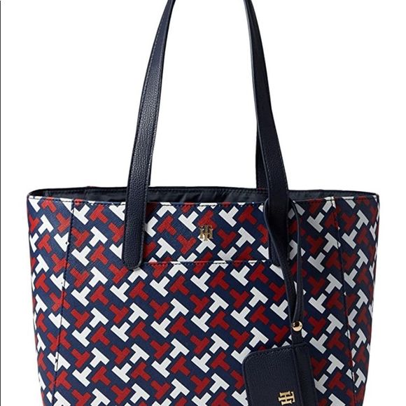 Tommy Hilfiger Lynn II Tote with Pouch- Multi - Picture 5 of 8